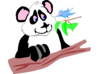 Sticker Custom Preview Image #021111 Animals Cartoons Panda Bird