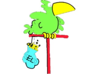 Sticker Custom Preview Image #021121 Animals Cartoons Parrot01