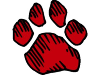 Sticker Custom Preview Image #021155 Animals Cartoons Paw Print2