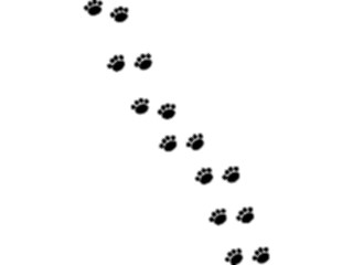 Sticker Custom Preview Image #021156 Animals Cartoons Paw Prints1