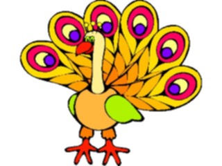 Sticker Custom Preview Image #021159 Animals Cartoons Peacock1