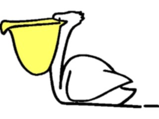 Sticker Custom Preview Image #021163 Animals Cartoons Pelican1