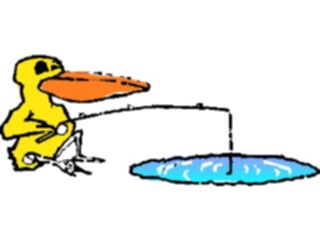 Sticker Custom Preview Image #021173 Animals Cartoons Pelican Fishing2