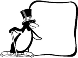 Sticker Custom Preview Image #021204 Animals Cartoons Penguin Frame