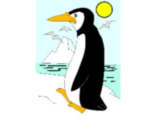 Sticker Custom Preview Image #021209 Animals Cartoons Penguinon Ice1