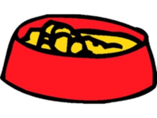 Sticker Custom Preview Image #021238 Animals Cartoons Pet Food Bowl