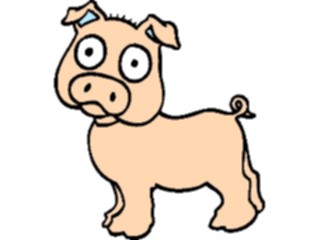 Sticker Custom Preview Image #021248 Animals Cartoons Pig08
