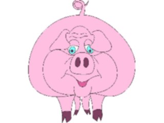 Sticker Custom Preview Image #021256 Animals Cartoons Pig16
