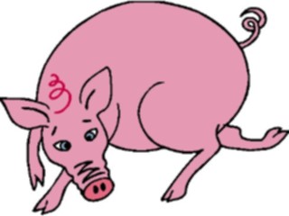 Sticker Custom Preview Image #021259 Animals Cartoons Pig19
