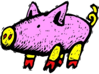 Sticker Custom Preview Image #021263 Animals Cartoons Pig23
