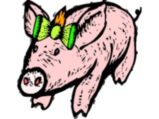 Sticker Custom Preview Image #021264 Animals Cartoons Pig24