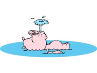 Sticker Custom Preview Image #021288 Animals Cartoons Pig Floating