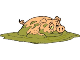 Sticker Custom Preview Image #021301 Animals Cartoons Pigin Mud1