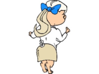 Sticker Custom Preview Image #021335 Animals Cartoons Piggy Girl