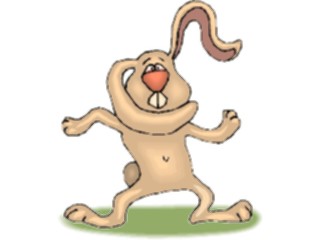 Sticker Custom Preview Image #021475 Animals Cartoons Rabbit Dancing3