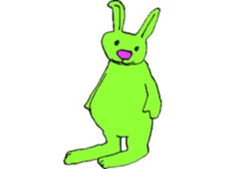 Sticker Custom Preview Image #021556 Animals Cartoons Rabbit Standing