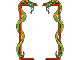 Sticker Custom Preview Image #021988 Animals Cartoons Snake Frame2