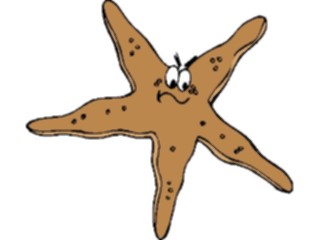 Sticker Custom Preview Image #022090 Animals Cartoons Starfish Angry