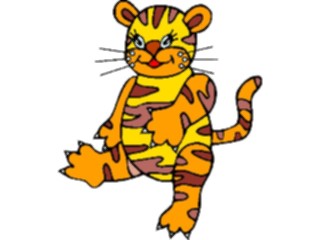 Sticker Custom Preview Image #022125 Animals Cartoons Tiger08