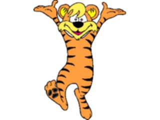 Sticker Custom Preview Image #022144 Animals Cartoons Tiger Happy3