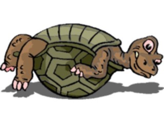Sticker Custom Preview Image #022193 Animals Cartoons Tortoise On Back3