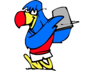 Sticker Custom Preview Image #022214 Animals Cartoons Toucan Bucket