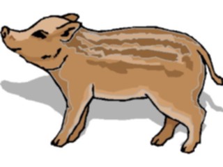 Sticker Custom Preview Image #023505 Animals Farm Animals Piglet1