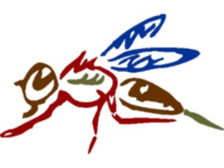 Sticker Custom Preview Image #024101 Animals Insects Wasp2