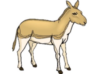 Sticker Custom Preview Image #024519 Animals Land Animals Donkey07