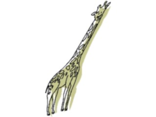 Sticker Custom Preview Image #024692 Animals Land Animals Giraffe Stylized