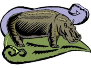 Sticker Custom Preview Image #024743 Animals Land Animals Hippo08