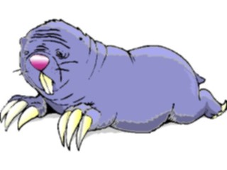 Sticker Custom Preview Image #024960 Animals Land Animals Mole Rat2