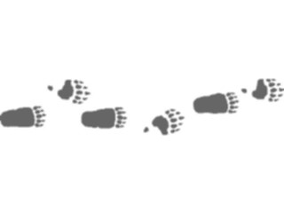 Sticker Custom Preview Image #025094 Animals Land Animals Paw Prints5