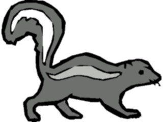 Sticker Custom Preview Image #025241 Animals Land Animals Skunk2