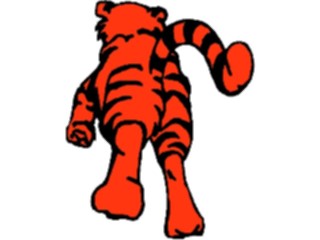 Sticker Custom Preview Image #025361 Animals Land Animals Tiger Running Away
