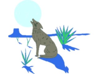 Sticker Custom Preview Image #025416 Animals Land Animals Wolf Howling1