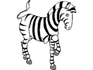 Sticker Custom Preview Image #025435 Animals Land Animals Zebra07