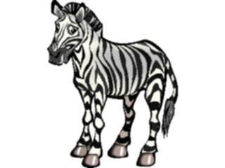 Sticker Custom Preview Image #025437 Animals Land Animals Zebra09