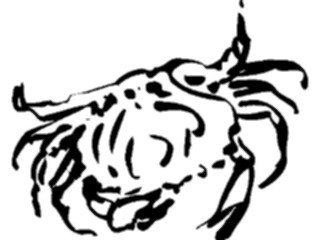 Sticker Custom Preview Image #025562 Animals Line Art Crab