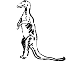 Sticker Custom Preview Image #025571 Animals Line Art Dinosaur01