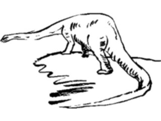 Sticker Custom Preview Image #025576 Animals Line Art Dinosaur06