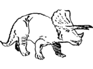 Sticker Custom Preview Image #025578 Animals Line Art Dinosaur08