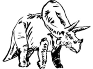 Sticker Custom Preview Image #025579 Animals Line Art Dinosaur09