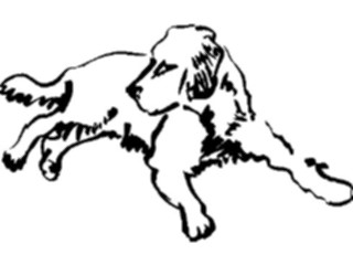 Sticker Custom Preview Image #025586 Animals Line Art Dog06