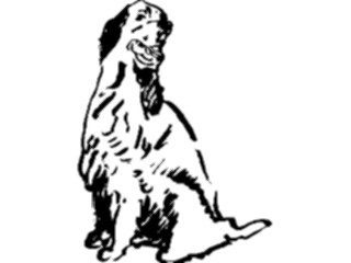 Sticker Custom Preview Image #025588 Animals Line Art Dog08