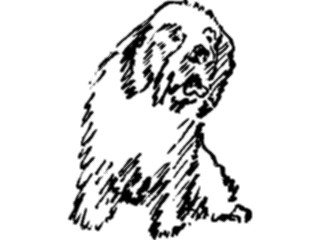 Sticker Custom Preview Image #025590 Animals Line Art Dog10