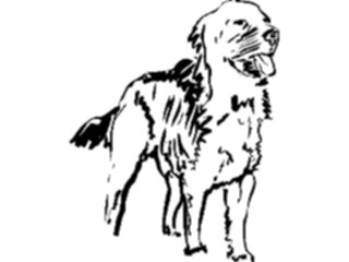 Sticker Custom Preview Image #025595 Animals Line Art Dog15