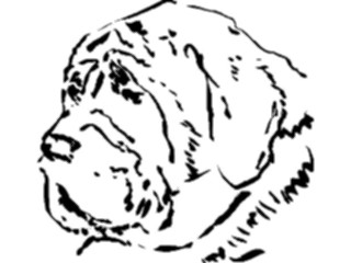 Sticker Custom Preview Image #025602 Animals Line Art Dog22