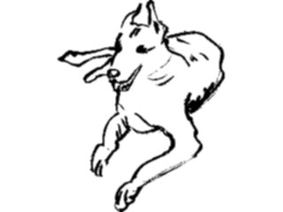 Sticker Custom Preview Image #025607 Animals Line Art Dog27