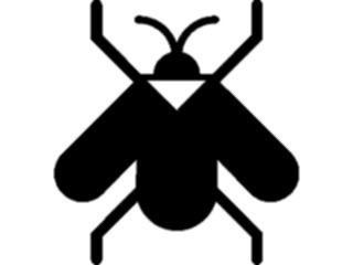 Sticker Custom Preview Image #026006 Animals Silhouettes Fly1